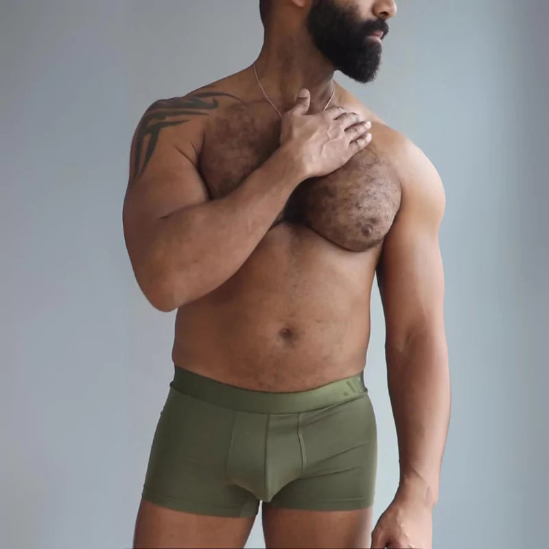 ALPHX Comfort Class Trunk - Modern Fit - Moss Green | ALPHX.com Underwear ALPHX Alphx.com