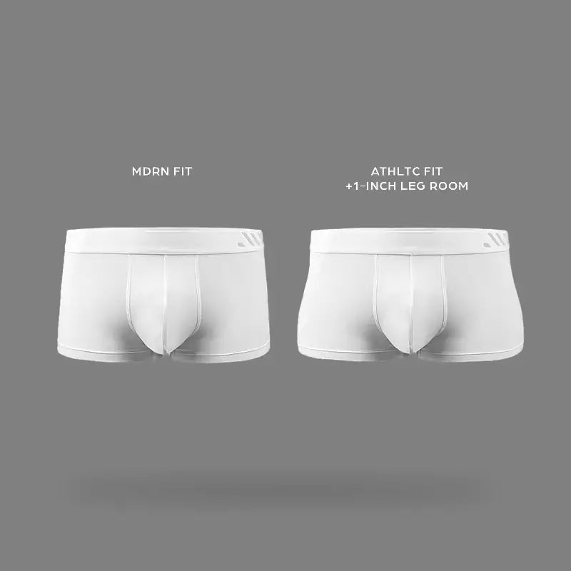 ALPHX Athletic Fit Trunks –Frost White Support &amp; Comfort Redefined Underwear ALPHX Alphx.com