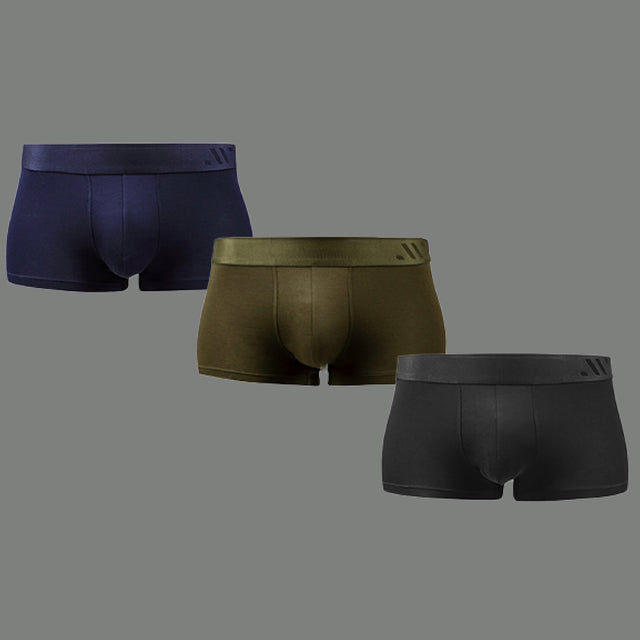 ALPHX Classic Buy 3 Trunks ATHLTC and Save 20% Black, Navy, Moss Green